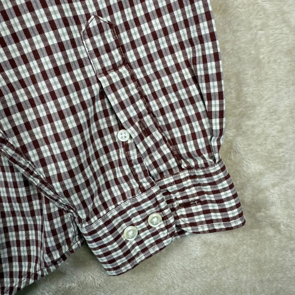 Eddie Bauer Mens‎ Plaid Button Down Shirt Long Sleeve Cotton Size L